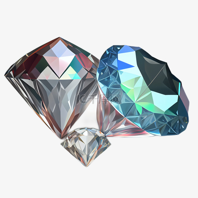 天然钻石创意水晶自然美背景