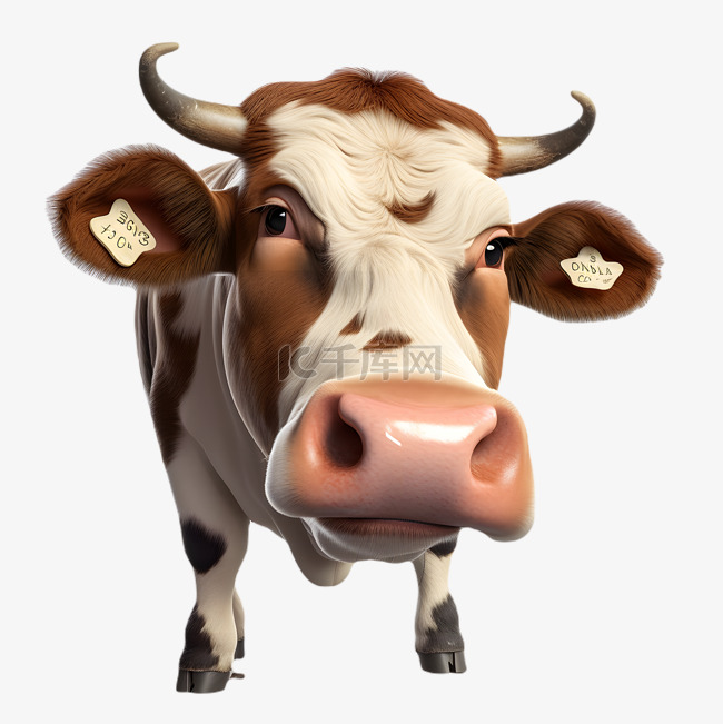 牲畜奶牛动物3d立体模型