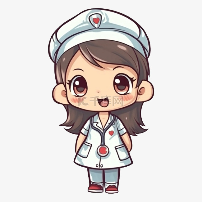 护士节护士卡哇伊图案