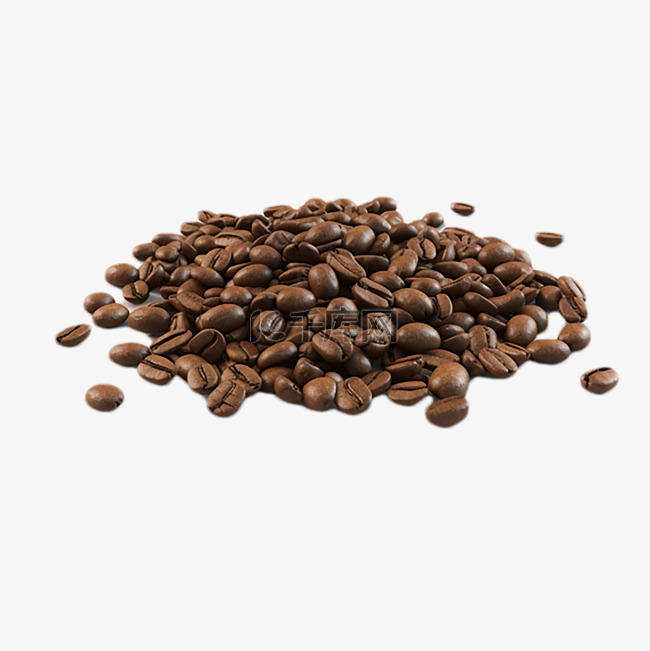 咖啡豆材料堆放