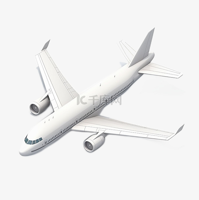 飞机白色模型