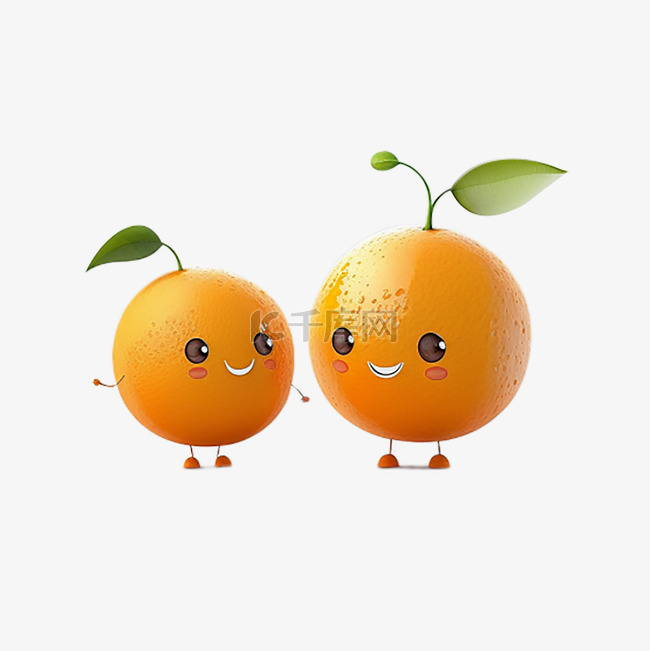 橙子可爱卡通形象