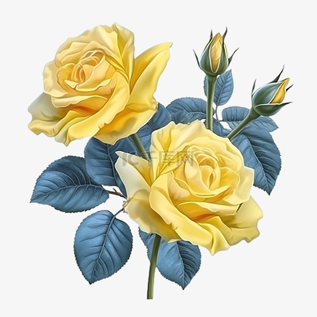 玫瑰黄色花朵