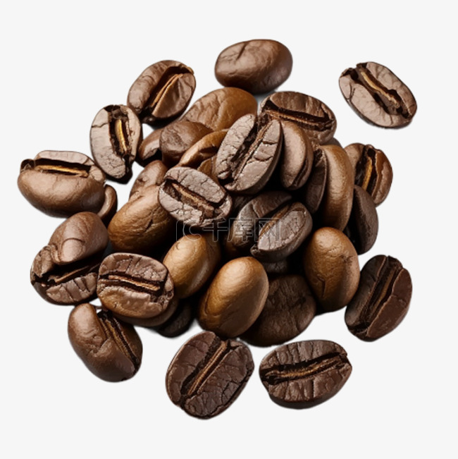咖啡豆实物图