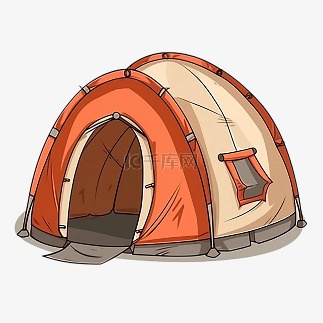 帐篷野营在户外