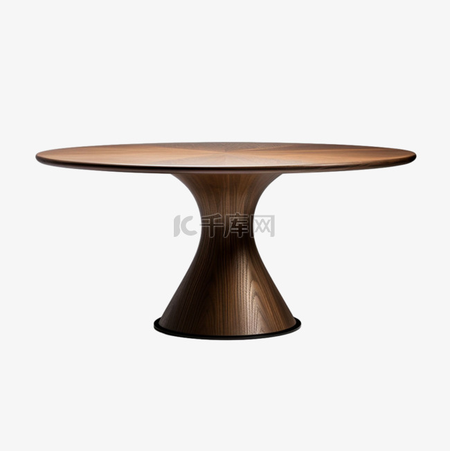 装饰圆盘木桌元素立体免抠图案