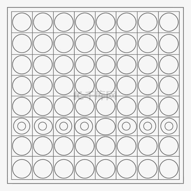 圆圈和圆圈游戏轮廓草图 向量