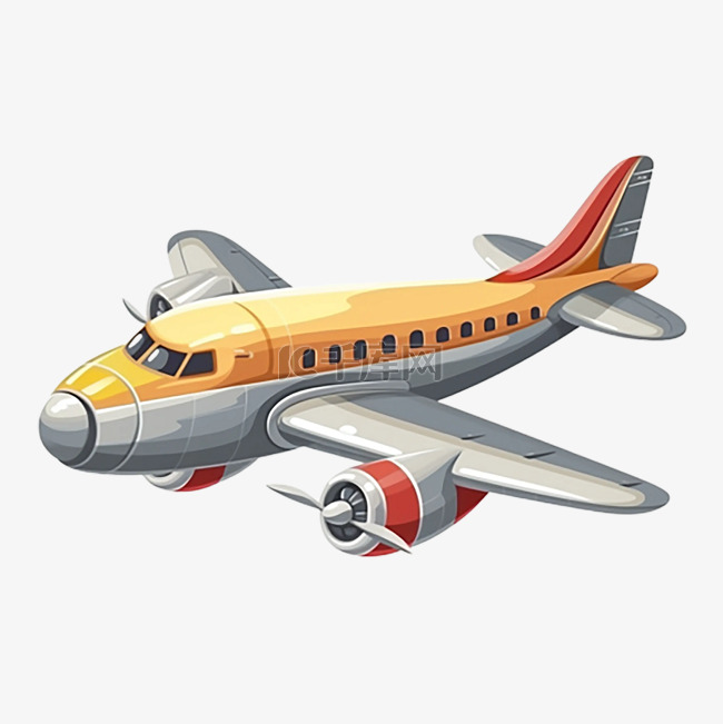 飞机航空插画
