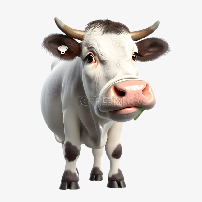 奶牛牲畜野生动物立体3d模型