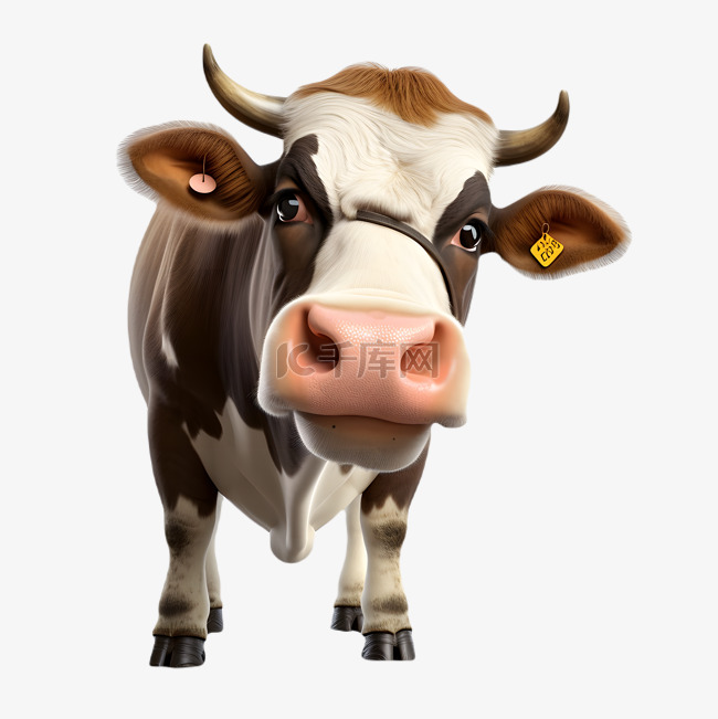 奶牛牲畜动物3d立体模型