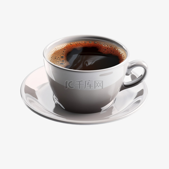 黑咖啡咖啡因咖啡杯透明