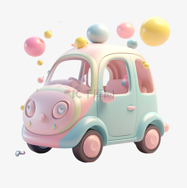 玩具车气球彩色透明