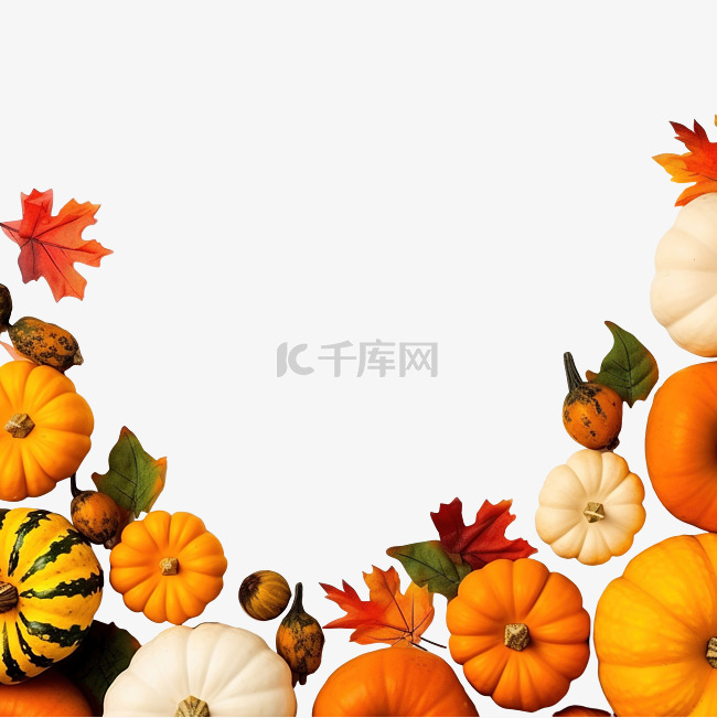 秋季作文感恩节或万圣节概念食物