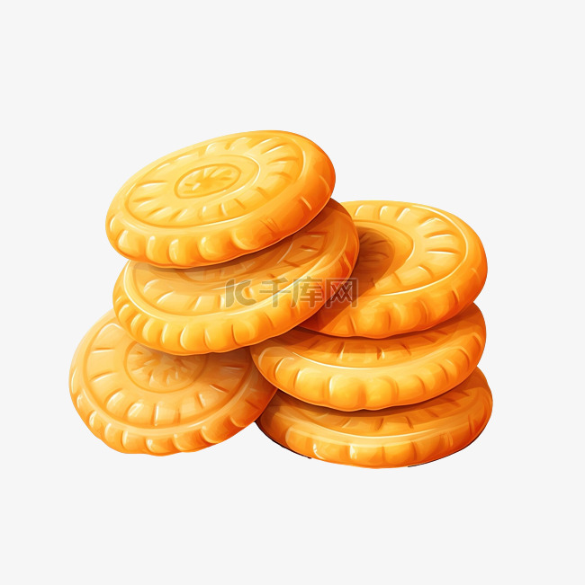 黄油饼干PNG插图