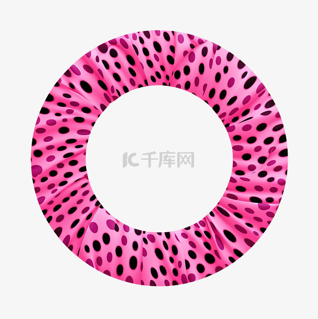 粉色猎豹图案圆圈背景