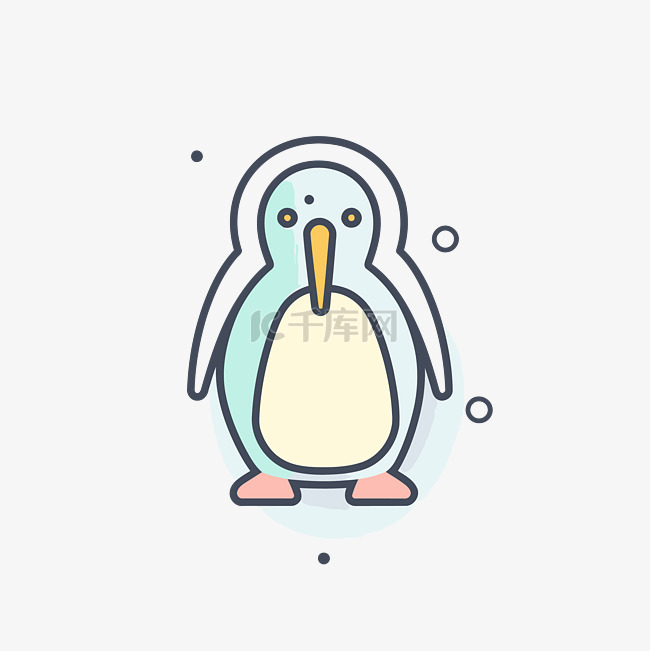 彩色企鹅图标