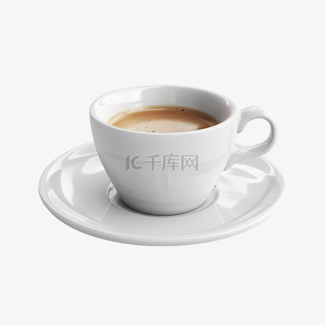 咖啡杯 3d 插图