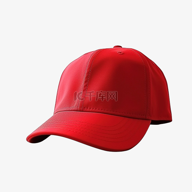 红帽时尚帽子正面图
