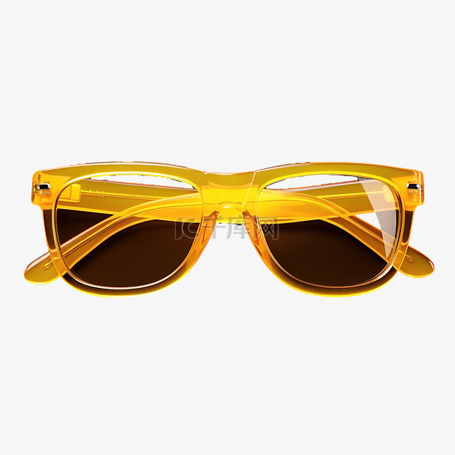 黄色太阳镜眼镜