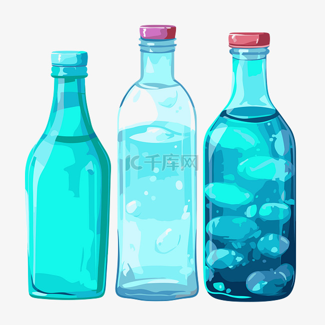 瓶裝水 向量