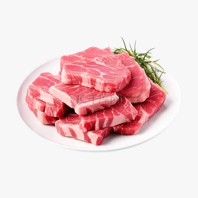 菜肴中的新鲜肉类优质牛肉品质食
