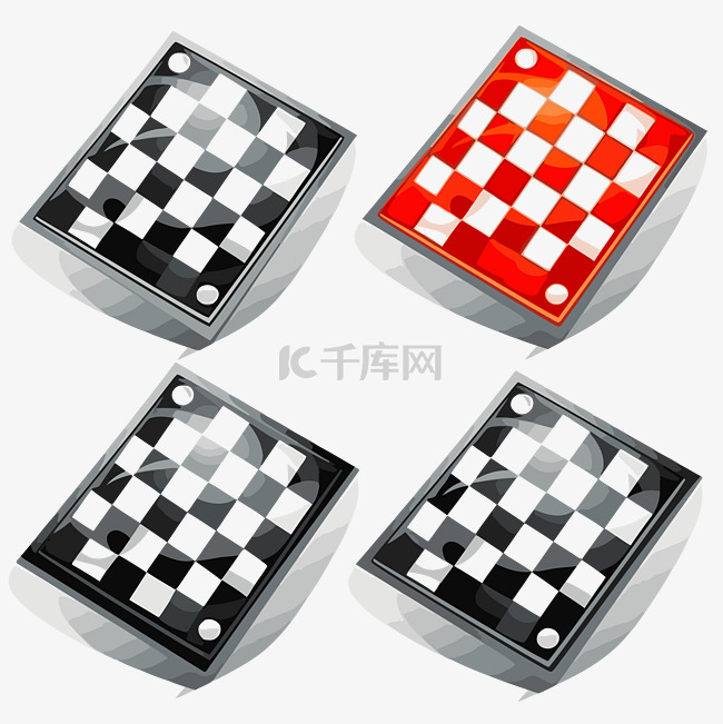 棋盘剪贴画透明国际象棋游戏板与