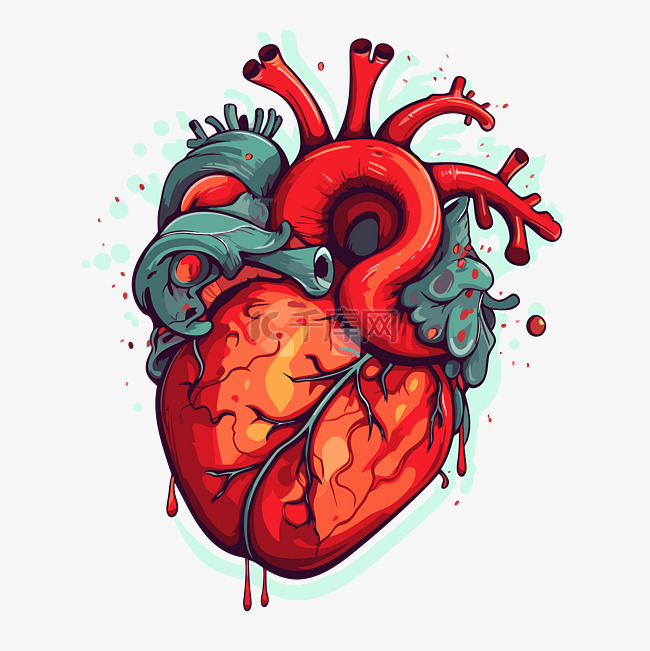 corazon 剪贴画 卡通 心 插图 向量