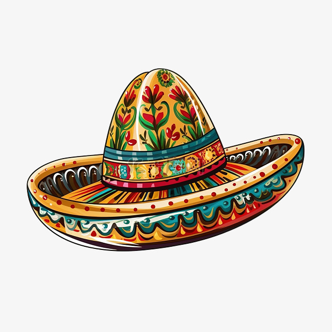 宽边帽墨西哥文化派对