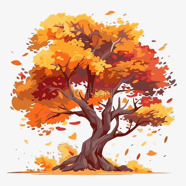 秋天的樹