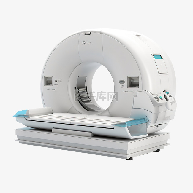 CT 扫描 3D 插图