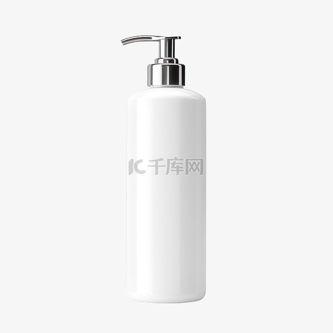 空白白色塑料泵瓶