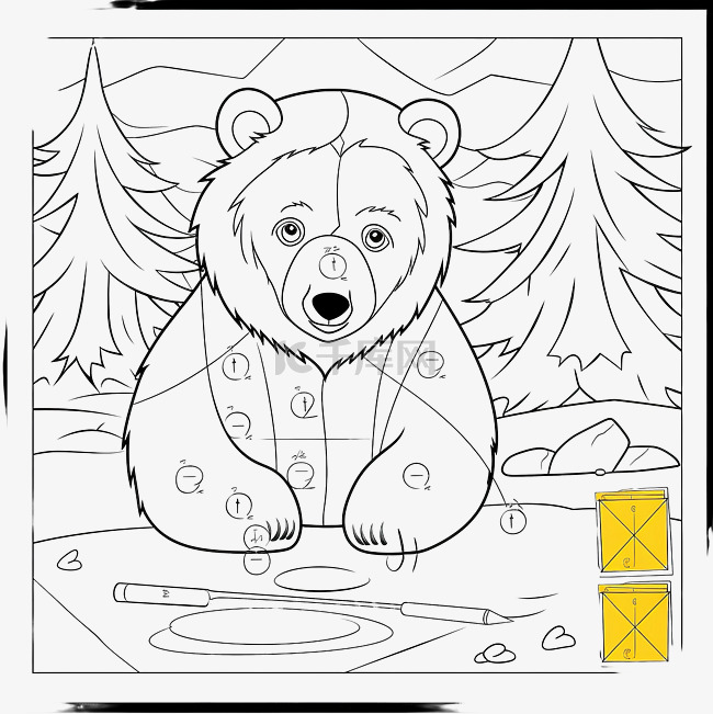 熊解决问题给图片上色加减法着色