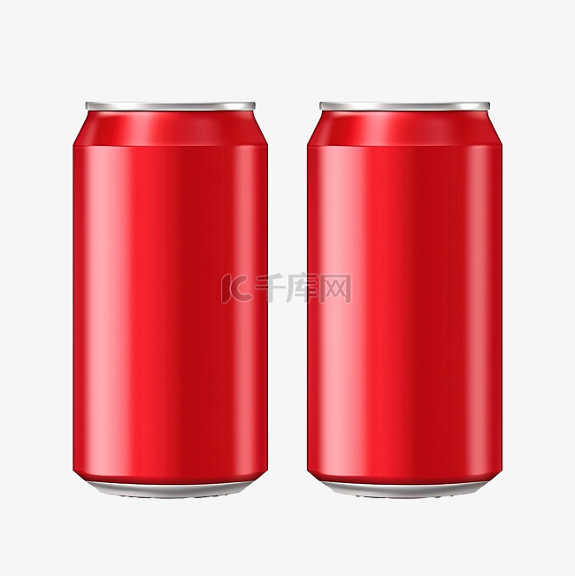 现实罐红色用于模拟苏打水可以模