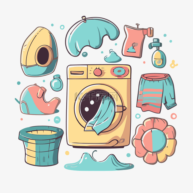 洗衣服 向量