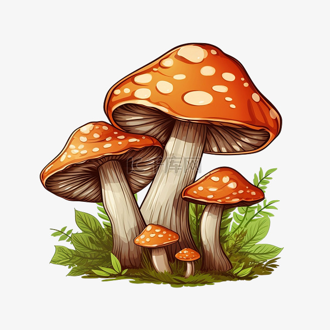 蘑菇剪貼畫