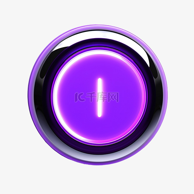 紫色霓虹灯按钮