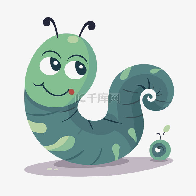 可爱的蠕虫剪贴画可爱的卡通蠕虫