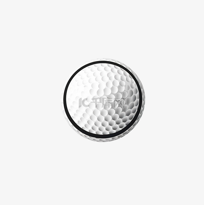 最小风格的高尔夫球插图