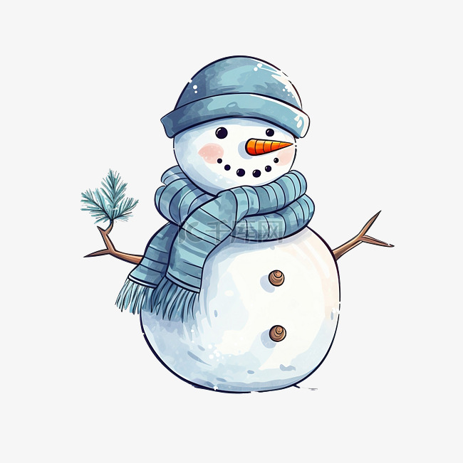 雪人冬天png插图