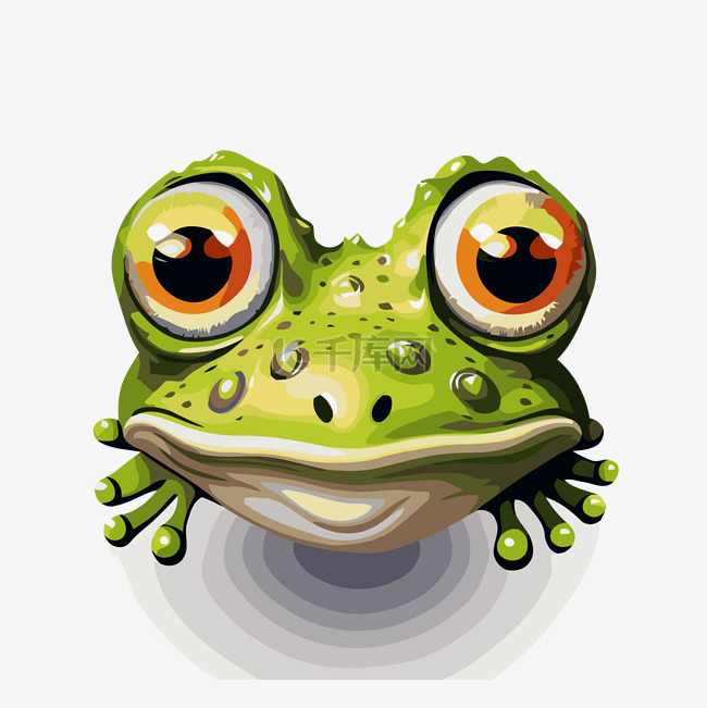 青蛙臉 向量