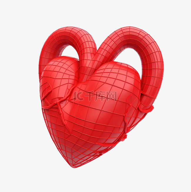 心脏消息 3d 插图