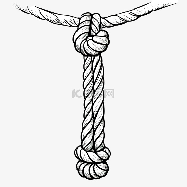 绳子卡通涂鸦