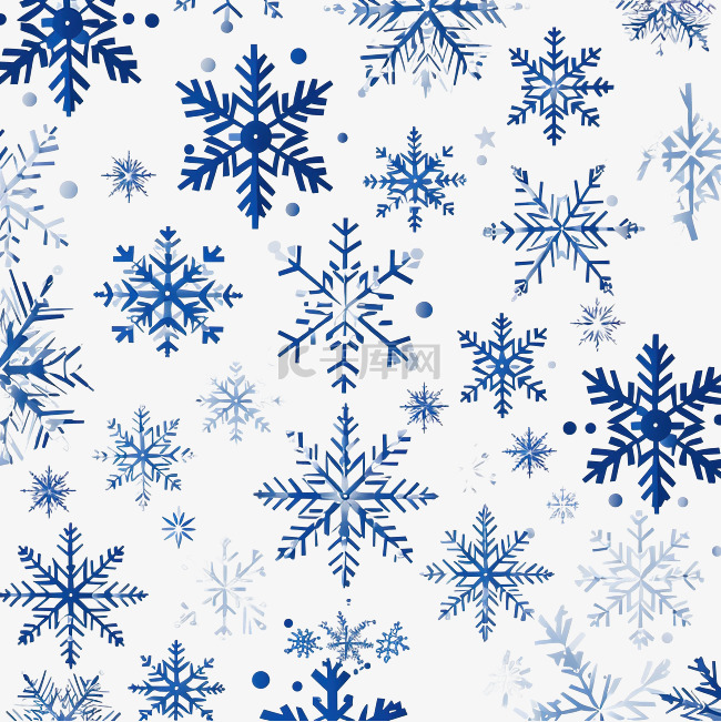 抽象冬季设计无缝图案与圣诞节雪