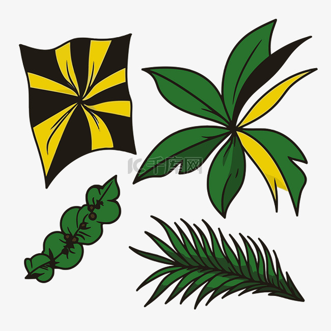 牙買加國旗 向量