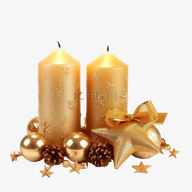 蜡烛和圣诞节庆祝活动