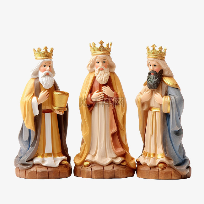 圣诞节场景 耶稣圣婴与三位智者