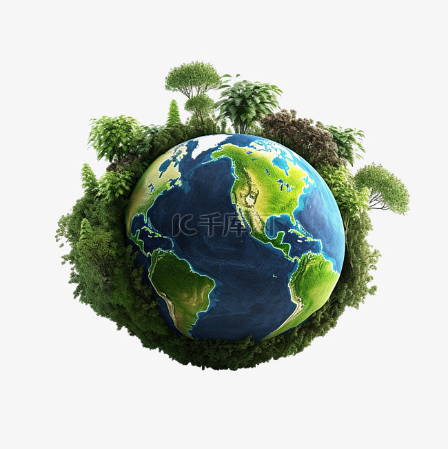 reycle Earth Day 3d 插图