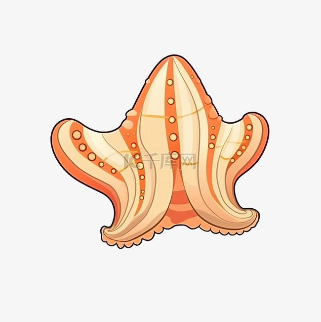 贝壳卡通海洋动物