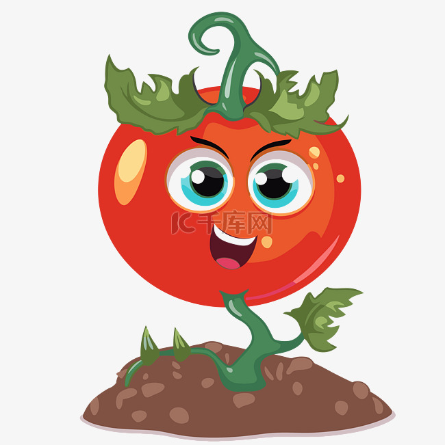 番茄植物 向量