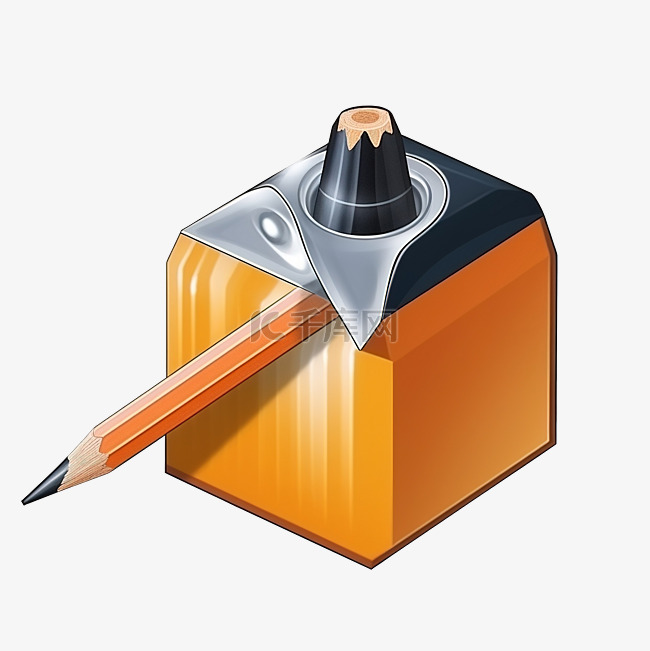 正在削铅笔的插图素材图片免费下载-千库网